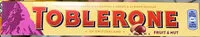 Mängden socker i Toblerone Fruit & Nut 100g
