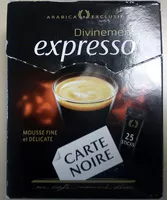 Mängden socker i Divinement expresso