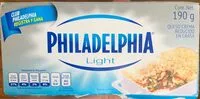 Mängden socker i Philadelphia light