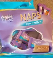 Mängden socker i Milka Naps - Alpenmilch