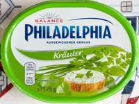 Mängden socker i Philadelphia Kräuter Balance