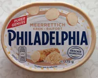 Mängden socker i Meerrettich Frischkäse