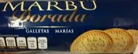 Mängden socker i Marbú Doradas Galletas Marías