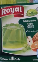 Mängden socker i Gelatine Tutti Frutti Royal,