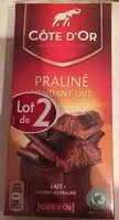 Mängden socker i Praliné Fondant Lait