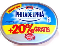 Mängden socker i Philadelphia light (+20% gratis)