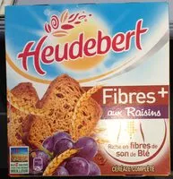 Mängden socker i Biscottes Fibres + aux Raisins