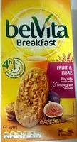 Mängden socker i Belvita Breakfast - Fruit & Fibre