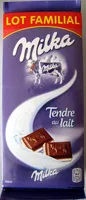Mängden socker i Chocolat Tendre au lait (lot de 6)