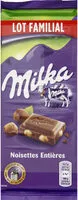 Mängden socker i Milka 4x100g lait noisettes operation