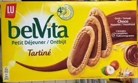 Mängden socker i BelVita - Petit déjeuner Tartiné