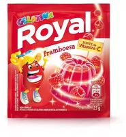 Mängden socker i Gelatina Pó Framboesa Royal Pacote 25g