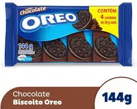Mängden socker i Pack Biscoito Chocolate Recheio Chocolate Oreo Pacote 144g 4 Unidades