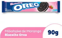Mängden socker i Biscoito Chocolate Recheio Milkshake De Morango Oreo Pacote 90g