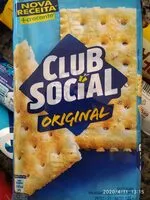 Mängden socker i Pack Biscoito Original Club Social Pacote 144g 6 Unidades