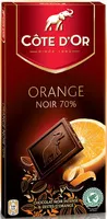 Mängden socker i Côtes d'Or Orange Noir 70 %