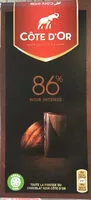 Mängden socker i Chocolat extra noir de dégustation 86% noir intense