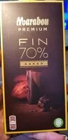 Mängden socker i Marabou Premium 70 % Cocoa