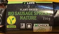 Mängden socker i Bio sausage spread nature