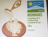 Mängden socker i Meringues