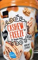 Mängden socker i Cashew Freeze Maple Nuts