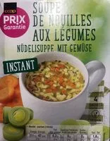 Mängden socker i Soupe de nouilles aux legumes