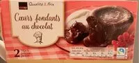 Mängden socker i Coeurs fondants au chocolat