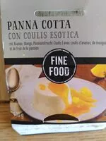 Mängden socker i Panna cotta con coulis esotica