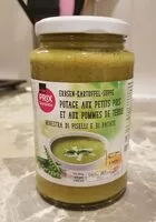 Mängden socker i Potage au petits pois et aux pommes de terre