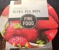 Mängden socker i Sorbet fraise mara des bois