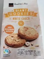 Mängden socker i Cookies géants au chocolat blanc