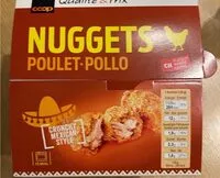 Mängden socker i Nuggets Poulet Crunchy Mexican Style