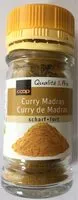 Mängden socker i Curry Madras - scharf