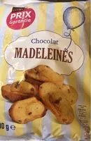 Mängden socker i Madeleines au chocolat