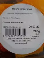 Mängden socker i Mélange d'agrumes