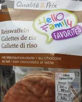 Mängden socker i Galette de riz au chocolat au lait