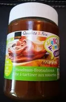 Mängden socker i Pâte à tartiner aux noisettes