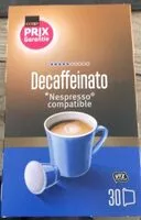 Mängden socker i Decaffeinato café