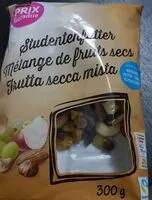 Mängden socker i Mélange de fruits secs