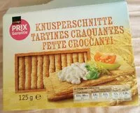Mängden socker i Tartines craquantes