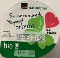 Mängden socker i Yogourt citron, de Suisse romande, bio
