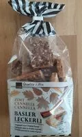 Mängden socker i Basler Leckerli cannelle