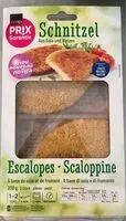Mängden socker i Escalopes à base de soja et de froment
