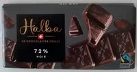 Mängden socker i 72 % NOIR