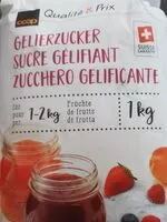 Mängden socker i Sucre gélifiant