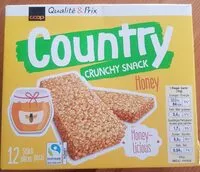 Mängden socker i Country Crunchy Snack Honey