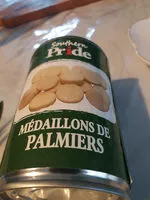 Mängden socker i médaillons de palmier southern