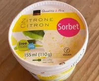 Mängden socker i Zitrone Sorbet
