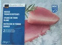 Mängden socker i Steaks de thon blanc