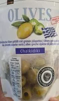 Mängden socker i Olives Chalkidiki